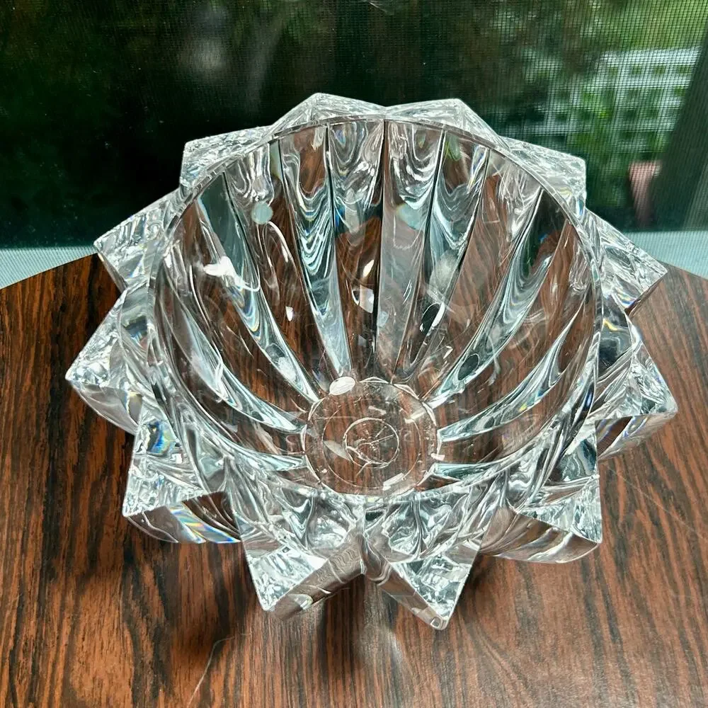 Vintage Judith Kruger Faceted Lucite Bowl – Grainware/Tiara Acrylic Centerpiece